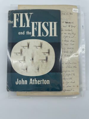 sku181 The Fly and the Fish - John Atherton - 1951 1st Ed. w/ Letter & Ephemera