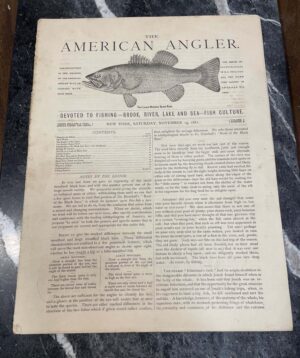 sku69 The American Angler - Volume 1 - 1881 - Largemouth Black Bass