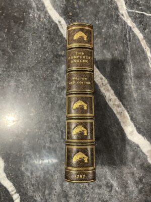 sku91 The Complete Angler - Sir Isaac Walton and Charles Cotton - 1797 Fine Leather Binding