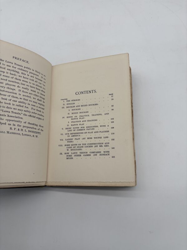 R.F. & H.L. Doherty on Lawn Tennis - 1903 1st Ed.