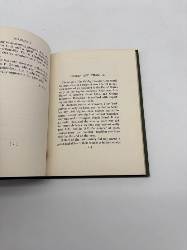 Oakley Country Club: 1898-1948 Handbook