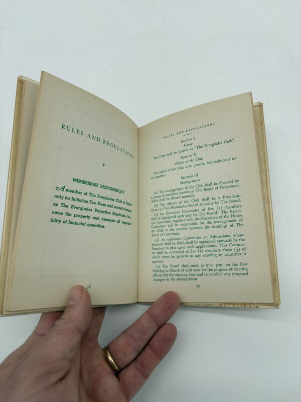 The Everglades Club - 1941 Handbook