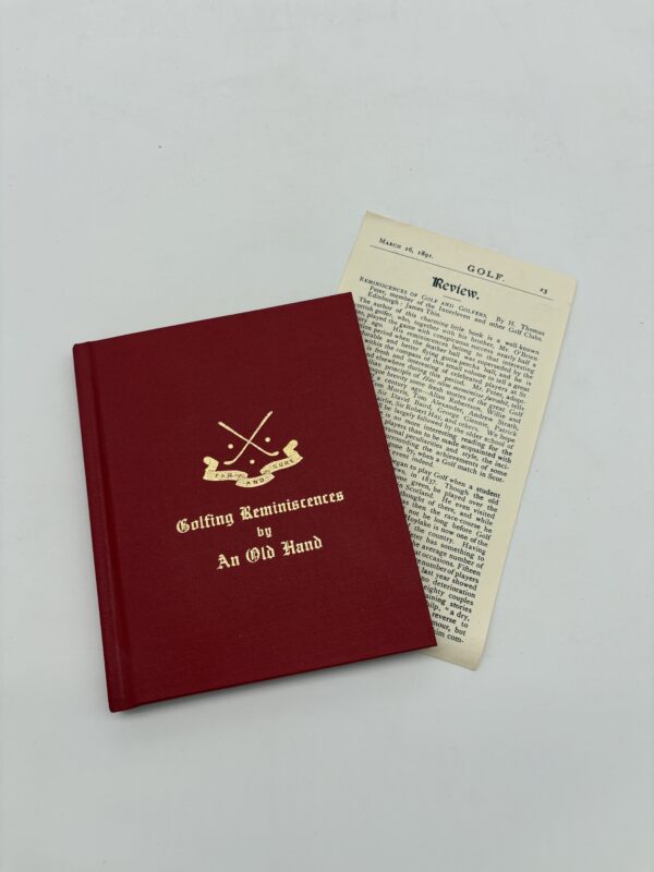 Reminiscences of Golf and Golfers - Peter Thomas - 1985 Signed Limited Edition