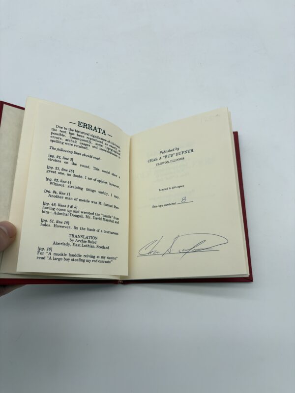 Reminiscences of Golf and Golfers - Peter Thomas - 1985 Signed Limited Edition