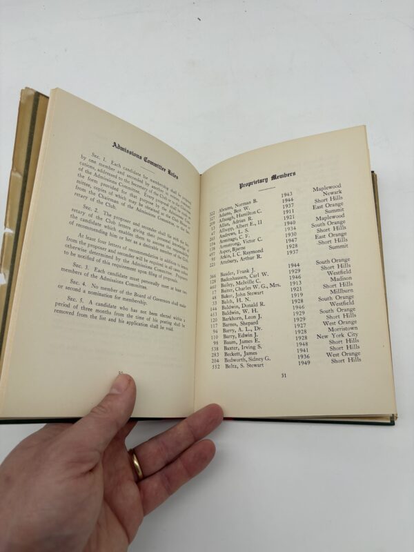 Baltusrol Golf Club - 1950 Handbook