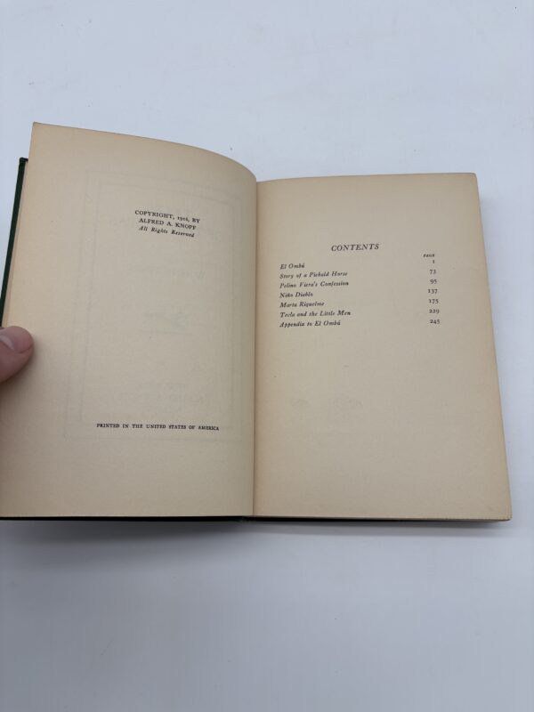 Tales of the Pampas - Hudson - 1916 1st Ed. from Frank Benson's Collection