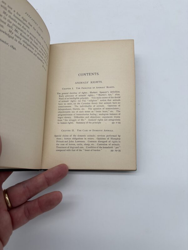 Animals' Rights - HS Salt - 1894 Signed 1st Edition