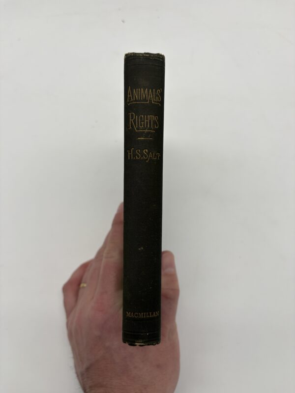 Animals' Rights - HS Salt - 1894 Signed 1st Edition