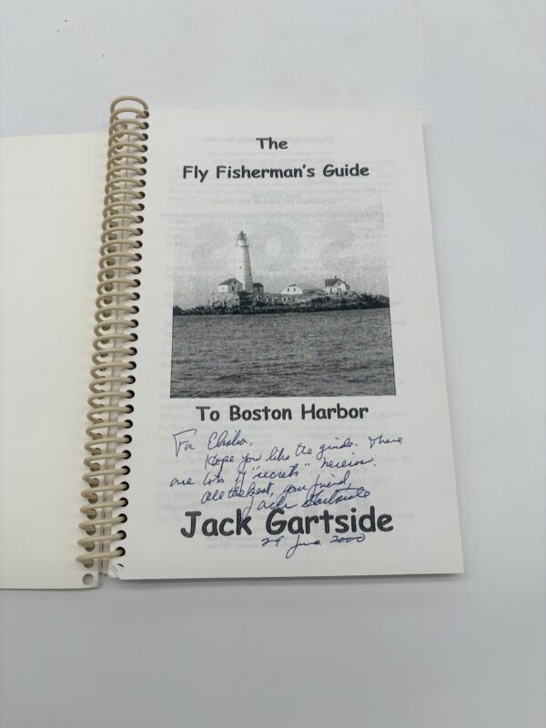 The Fly Fisherman's Guide to Boston Harbor - Jack Gartside - 2000 Signed w/ Letter