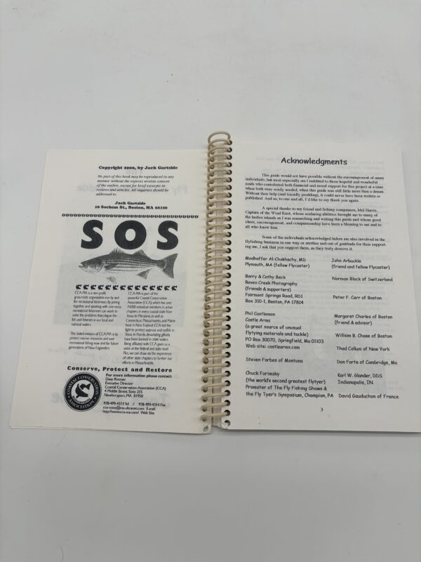 The Fly Fisherman's Guide to Boston Harbor - Jack Gartside - 2000 Signed w/ Letter