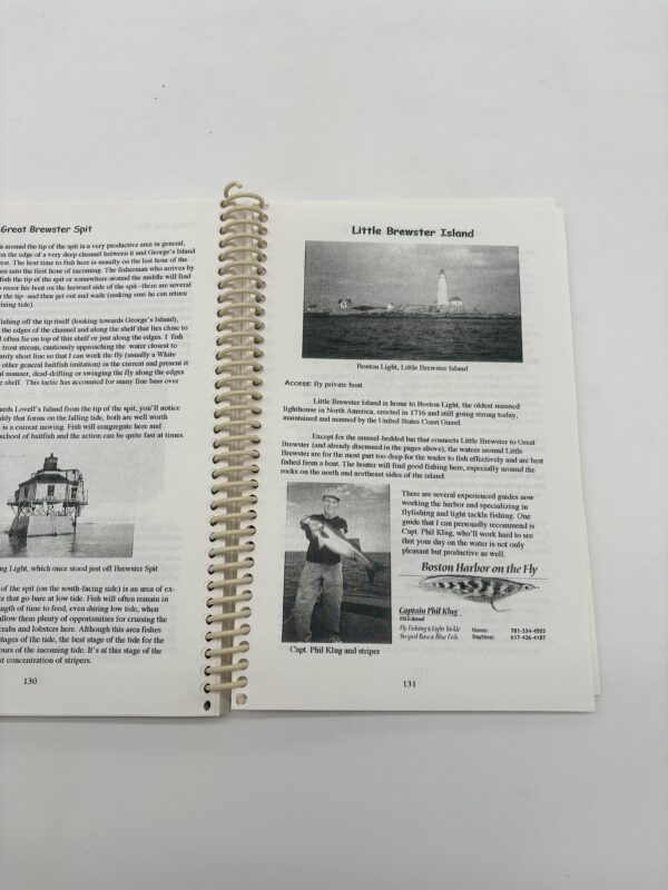 The Fly Fisherman's Guide to Boston Harbor - Jack Gartside - 2000 Signed w/ Letter