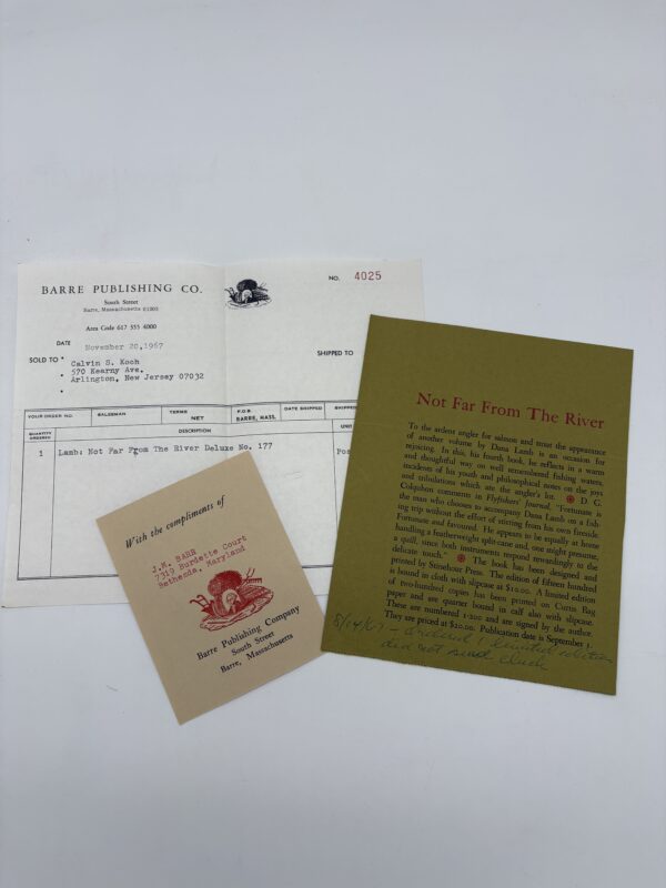 Not Far From the River - Dana Lamb - 1967 Signed, Deluxe, 1st Ed. w/ Extras