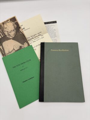 Tuscarora Recollections - Alfred Bissell - 1965 Signed w/ Ephemera