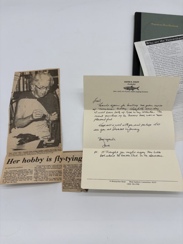 Tuscarora Recollections - Alfred Bissell - 1965 Signed w/ Ephemera