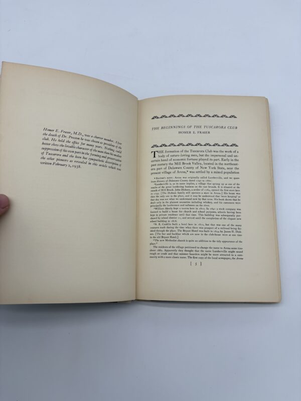Tuscarora Club's Forty-Year History 1901-1941 - Limited 1st Ed.