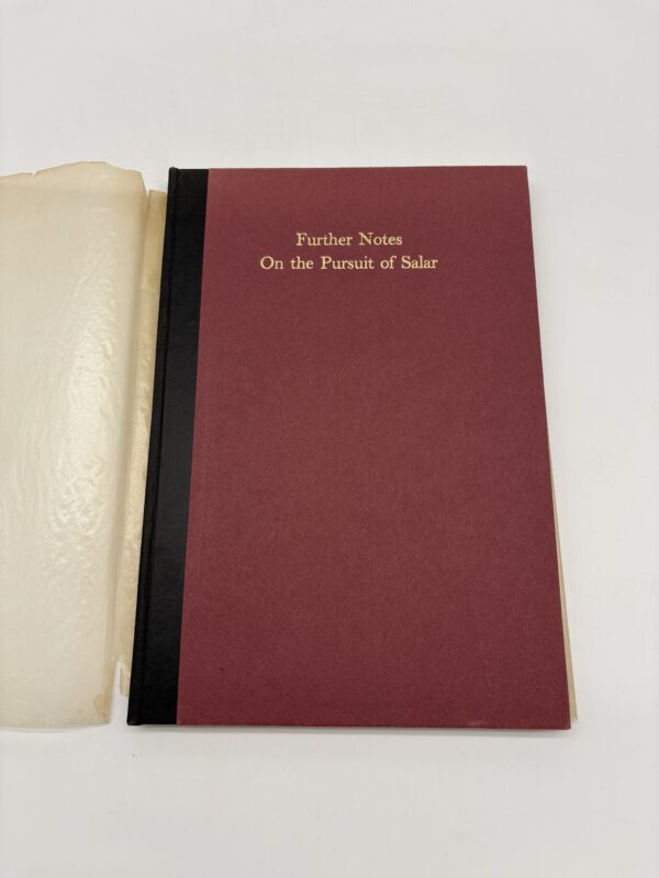 Further Notes on the Pursuit of Salar - Bissell & Reese - 1972 Signed Limited 1st Ed.