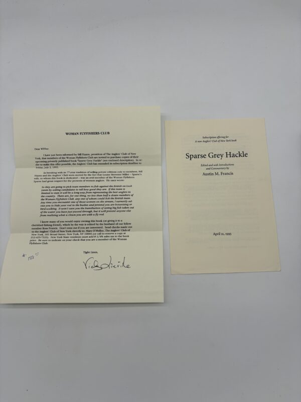 Sparse Grey Hackle - The Anglers' Club of New York - 1993