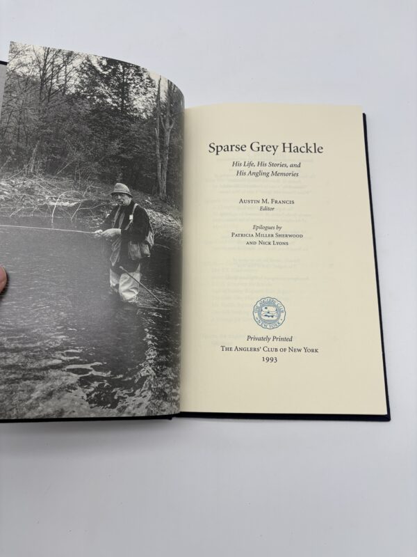 Sparse Grey Hackle - The Anglers' Club of New York - 1993