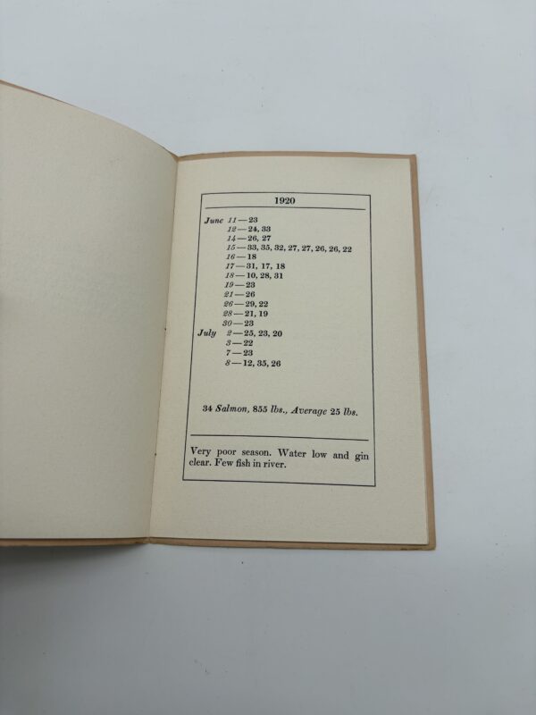IMG_6937 Salmon Score of F. Gray Griswold for Ten Seasons 1920-1929 - Signed 1st Ed.
