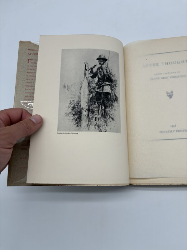 After Thoughts - Recollections of Frank Gray Griswold - 1936 Signed Ltd. 1st Ed. w/ Provenance