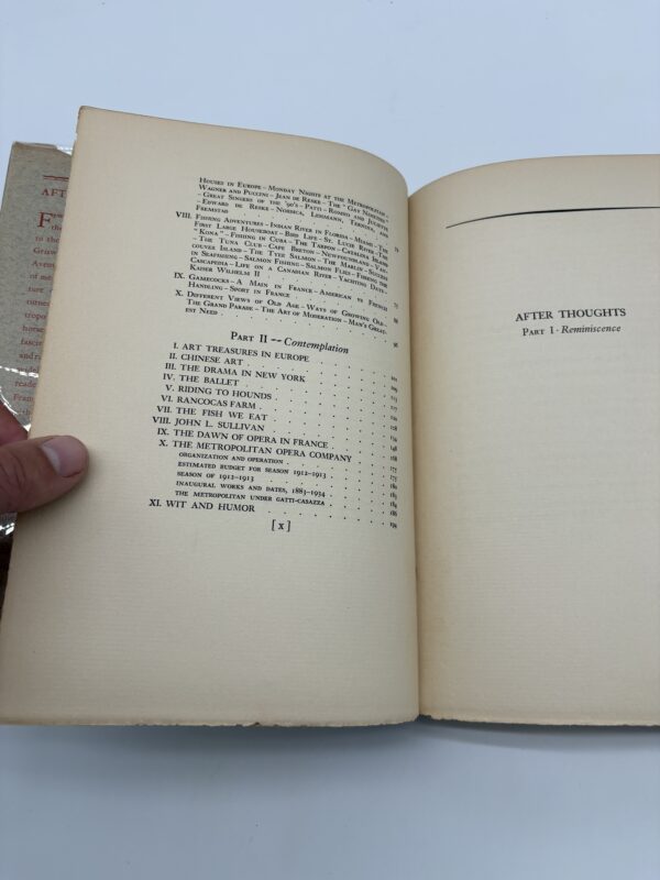 After Thoughts - Recollections of Frank Gray Griswold - 1936 Signed Ltd. 1st Ed. w/ Provenance
