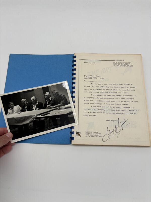 IMG_6983 The Art of Weaving Hair Hackles for Trout Flies - George Grant - 1971 Signed w/ Letters, Provenance, & More
