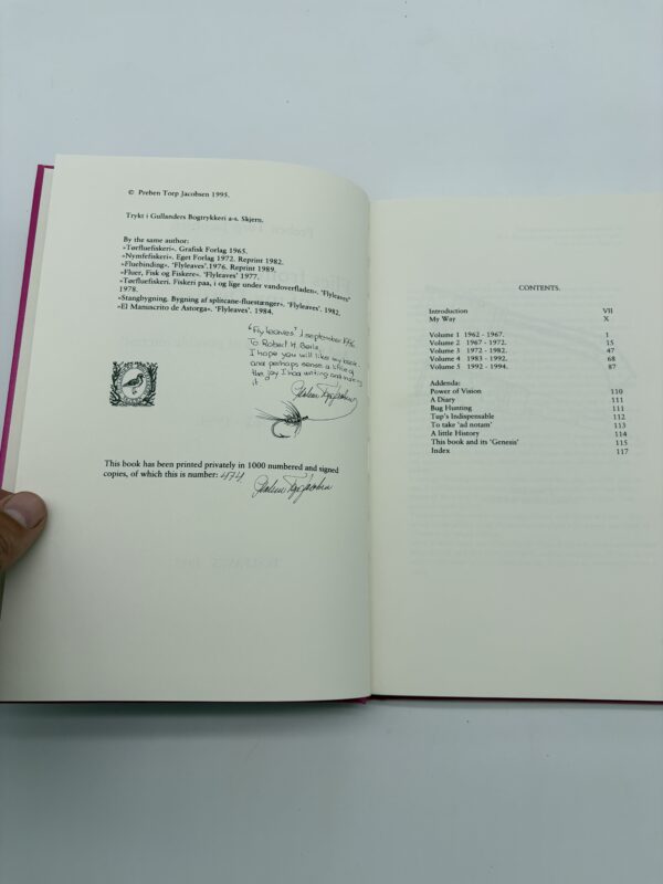 Flies from the Flyleaves of My Diaries - Jacobsen - 1995 - Signed 1st Ed. w/ Sketch