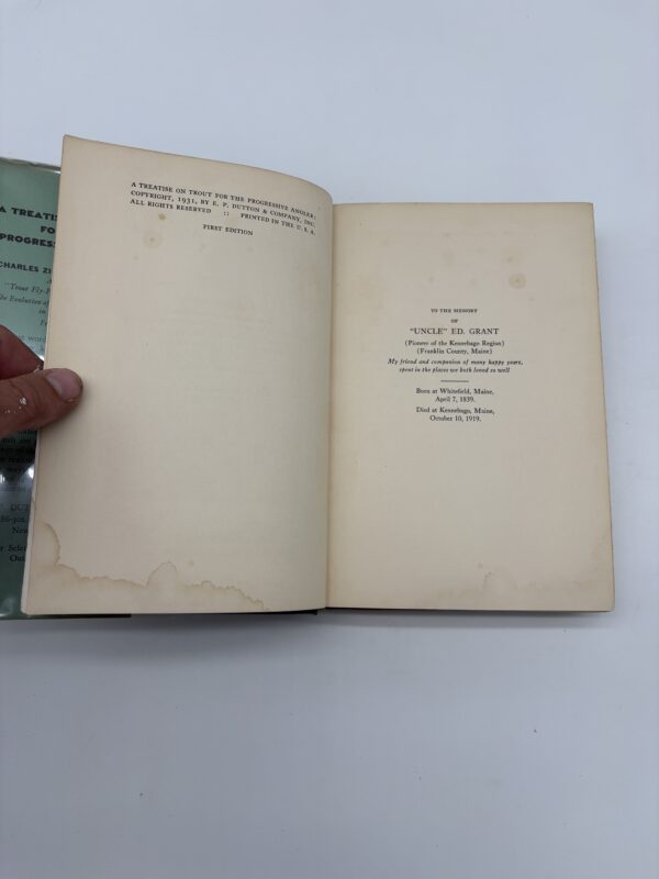 IMG_8789 A Treatise on Trout for the Progressive Angler - Charles Zibeon Southard - 1931 Signed 1st Ed. w/ DJ
