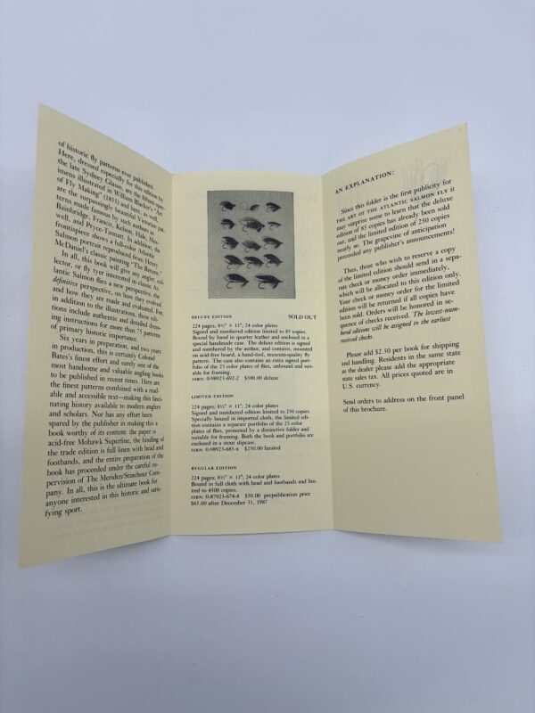 The Art of the Atlantic Salmon Fly - Joseph Bates Jr. - 1987 Signed 1st Ed. w/ Ephemera