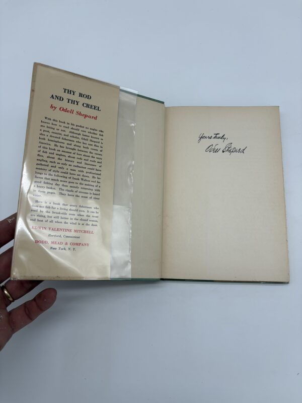 IMG_8831 Thy Rod and Thy Creel - Odell Shepard - 1930 1st Ed. Signed w/ Ephemera