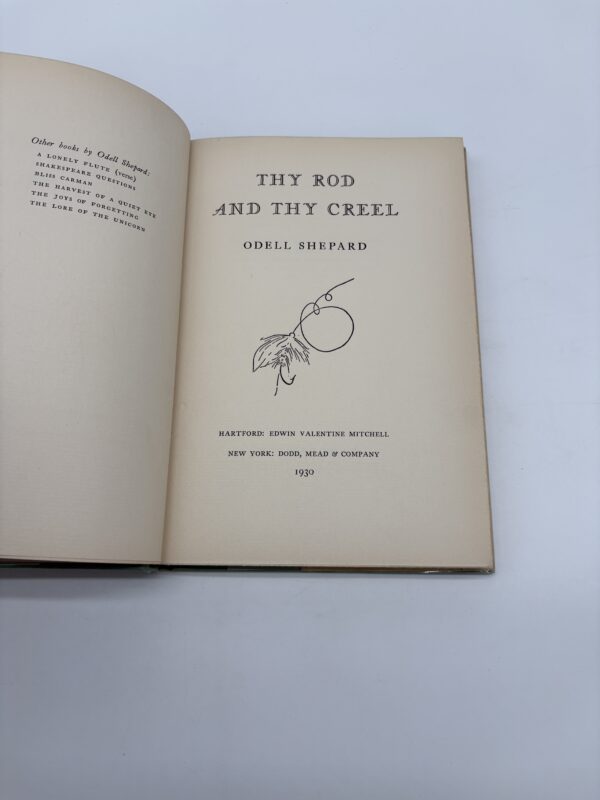 IMG_8832 Thy Rod and Thy Creel - Odell Shepard - 1930 1st Ed. Signed w/ Ephemera